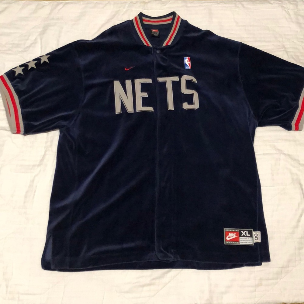 New Jersey Nets Nike warm up jersey.